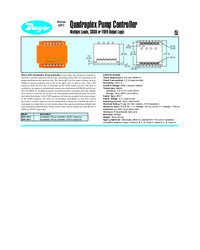 Thumbnail of document Data Sheet - QPC Quadraplex Pump Controller